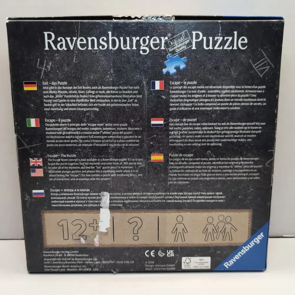 Ravensburger Escape Puzzle 759 Artist Studios Complete Solution Envelope Opened - Picture 5 of 10